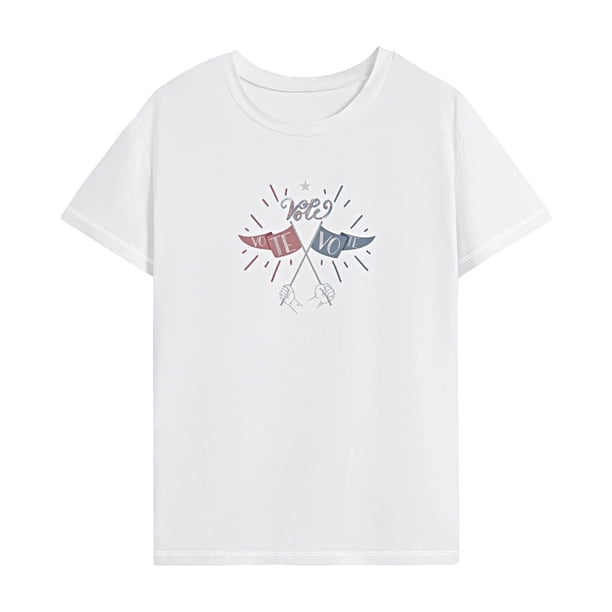 Camiseta de mujer de verano suave ropa cuello redondo camisa para oficina trabajo compras
