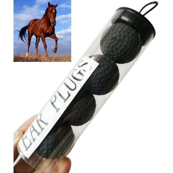 Equine Ear Plugs Horse for Horses Foam Ear Plugs ball tack and Supplies Horse Classic Equine Ear Plugs