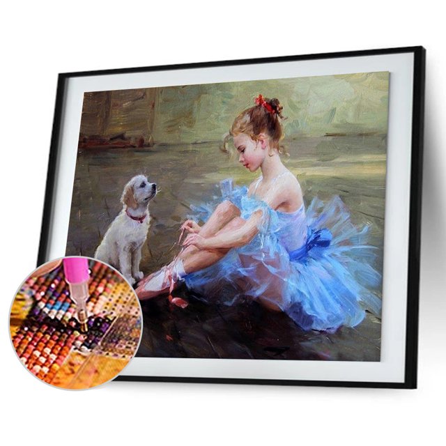 5D bricolaje taladro redondo completo diamante pintura pintura al óleo niñas decoración del hogar (WT854) Likrtyny Oficina Multiescena Multifunción