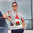 thumbnail image 4 of Balery Merry Christmas Gnome1 Camisa Polo de Hombre con Estampado, de Manga Corta y Tejido Medio, Camisa Tipo Golf Polo-Small, 4 of 6