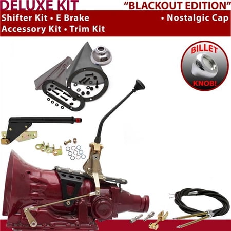 American Shifter AOD Shifter Kit Black 10 in. E Brake Cable Trim Kit for EF074