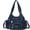 Blue, variant on Y2k Purse Women Large Capacity Hobo PU Leather Satchel Handbag Multi-pocket Goth Trendy Punk Clutch Tote Bag