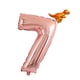 thumbnail image 3 of Números Grandes 0-9 Decoraciones de La de Cumpleaños Helio Lámina Mylar Big Number Globo Número Digital 7, 3 of 6