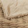 thumbnail image 6 of Home Soft Things Wavy Pattern Faux Fur Throw-Tan-50"X60", 6 of 8