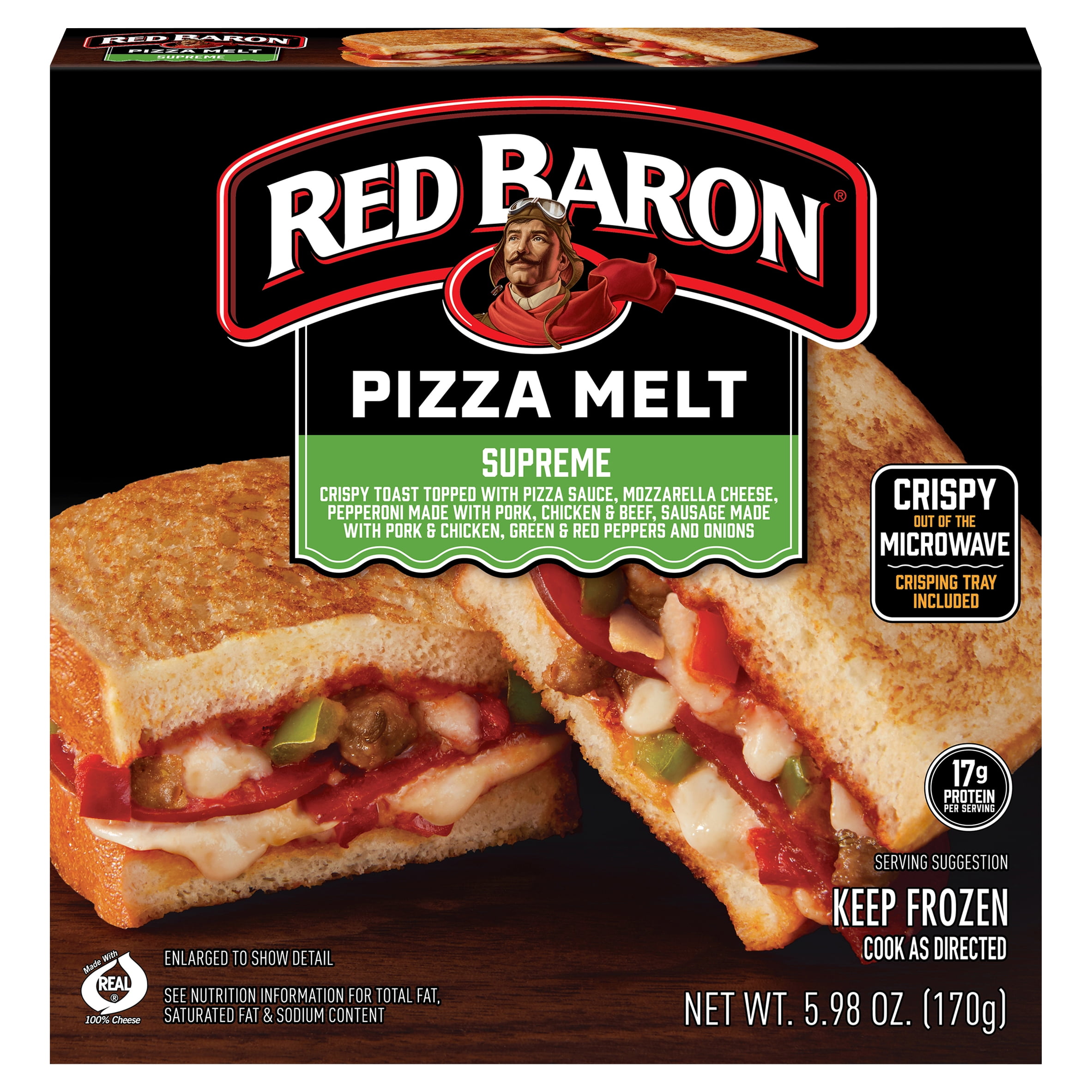 Red Baron Supreme Pizza Melt, 5.98 Oz (Frozen)
