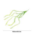 thumbnail image 3 of Flores Artificiales de Mimbre de Primavera, Decoración de Techo de Ratán, Hojas de Mimbre de Imitación, Hojas de Mimbre de Plástico, Paisaje Acuático, Follaje, Cesta Colgante de Ratán., 3 of 6