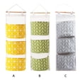 thumbnail image 1 of Wall Hanging Storage Bag Toys Bras Organizer Container Hanging Pocket Pouch Waterproof Moisture Proof, Yellow, 1 of 3