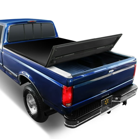 Auto Drive Soft Tri Fold Truck Bed Tonneau Cover Fits 73-83 Ford F-100 / 75-96 F-150 6.5Ft Bed