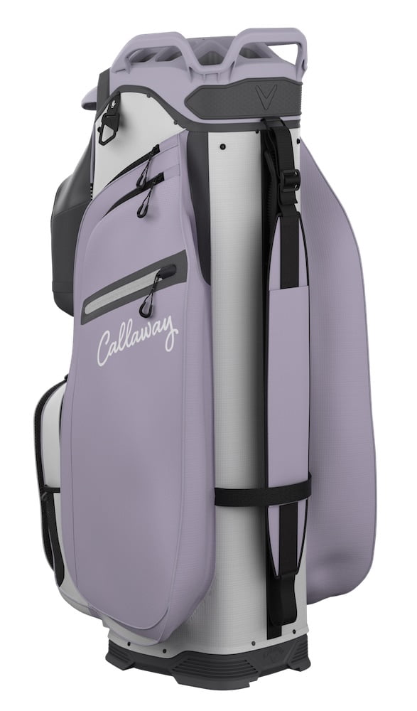 NEW Callaway Golf 2025 Cargo Cart Bag 14-Way Top - White / Orchid Petal