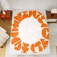 thumbnail image 5 of Homewish Orange Abstract Ombre Bed Sheets, Chic Minimalism King Sheets, Mid Century Fashion Sheet Set, Super Cozy Room Decor, 4-Piece, 5 of 7