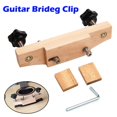 thumbnail image 1 of Metal Solid Maple Guitar Bridge Clamp Luthier Tool with Wrench Acoustic Guitar, 1 of 6