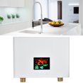 thumbnail image 1 of Electric Tankless Water Heater 3000W,  Hot Water, Touch Control Panel & Remote Control, for Kitchen Bathroom, 1 of 7