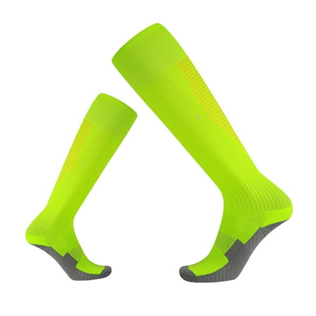 

1 Pair Knee Soccer Socks Youth Striped Tube Over Knee Long Football Sock for Boy Girl Women Adult