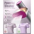 thumbnail image 4 of Portable Travel Steamer 100-220V, 15s Heat Up, 2-in-1 Steamer Iron, Large Ceramic Panel, for Global Europe Travel, Clothes Garment Care, 4 of 22