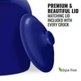 thumbnail image 5 of Brio Blue Water Dispenser Crock, Includes 8 inch Wood Stand, Stainless Steel Faucet and Lid, 5 of 7