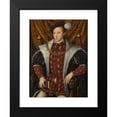 thumbnail image 2 of Circle of William Scrots 15x18 Black Modern Framed Museum Art Print Titled - Portrait of Edward VI (1537-1553), 2 of 5