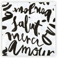 thumbnail image 1 of Santa Barbara Design Studio Party Cocktail Napkins Disposable Paper Napkin Pack, 20-Count, Salut Merci, 1 of 2