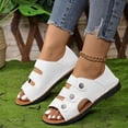 thumbnail image 1 of MKLEKYY Sandalias Casuales de Playa para Mujer, Estilo Hada, Suela Suave, Con Botones y Hebilla Bidireccional, 1 of 4