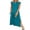 Lake Blue, variant on ANRABESS Summer Casual Sleeveless Maxi Dress for Women Crewneck Loose Split Wrinkle-Free Travel Vacation Long Dress Beach Sundress with Pockets Black S