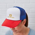 thumbnail image 5 of CafePress - Delta Tau Delta Gold Stacked Signature - Adjustable Unisex Printed Trucker Hat with Mesh Back, 5 of 10