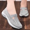 thumbnail image 2 of Womens Shoes,Walking Shoes Breathable Mesh Flat for Daily Wear Comfortable Walking Shoes for Jeans Pants,Shoes for Women,Grey,8, 2 of 9