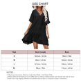 thumbnail image 2 of Vestido con cuello en V para mujer, manga corta, dobladillo con volantes, ajuste holgado, para verano, playa, Bikini, 2 of 2