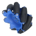 thumbnail image 4 of Rouleaux en Caoutchouc TPU, Conception à Double Roulement Moyeu en Acier SPCC Résistant à l'Usure Roue Omnidirectionnelle Haute Précision Flexible pour Applications de Robot Industriel Droit, 4 of 8