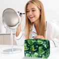 thumbnail image 6 of Cosmetic Storage Bag with Zipper Organizer, Makeup Bag for Women Big, Carry on Toiletry Bag, Printed Design -, 6 of 6