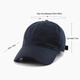 thumbnail image 2 of Classic Low Profile Cotton Hat Men Women Baseball Cap Dad Hat Adjustable Unconstructed Plain Cap - navy blue, 2 of 6