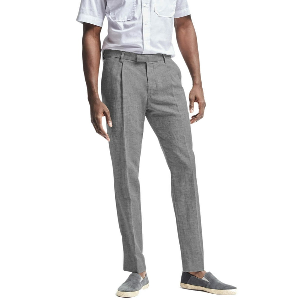 Banana Republic New 57482 Banana Republic Heritage Mens Gray Wool
