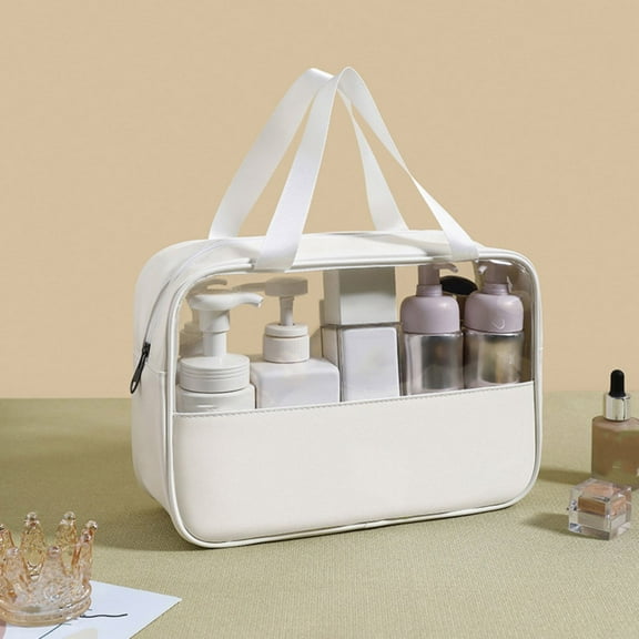 Travel Cosmetic Bag for Women Girls Portable Makeup Wash Pouch with Zipper Small Toiletry Organizer Ideal for Gym