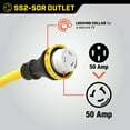 thumbnail image 3 of Champion Power Equipment 30-Foot 50-Amp 125/250-Volt Generator RV Power Cord, 3 of 12
