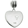 thumbnail image 2 of Queenberry Christian Cross Dangle Bead Charm, "with God All Things Are Possible", 925, 2 of 2
