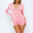 thumbnail image 2 of Viikei Jumpsuits for Women Sexy One Piece Workout Shorts Rompers Long Sleeve Bodycon Unitard Bodysuit Fall Outfits 2025, 2 of 9