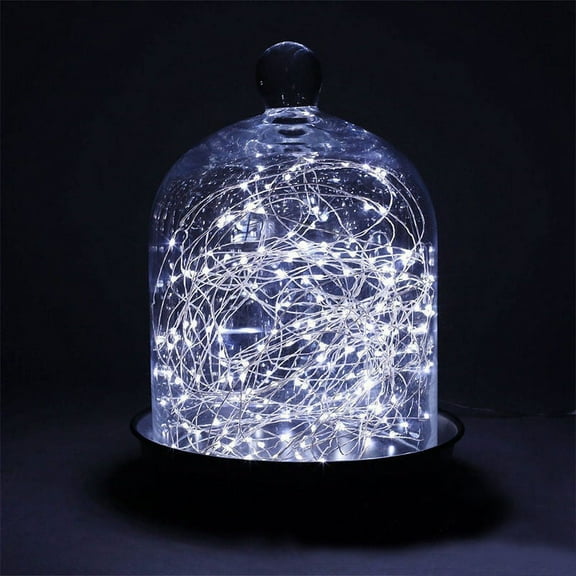 100 LED Copper Battery String Light - White