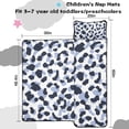 thumbnail image 5 of Blue and Dark Blue Leopard Pattern Toddler Nap Mats for Kids Preschool,Sleeping Mat Bag or Kids,Toddler Sleeping Bag,Toddler Nap Mat or Daycare, 5 of 6