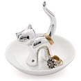 thumbnail image 1 of Porta anillos de cerámica. Bandeja para anillos y joyas. cerámico. en forma de gato, 1 of 3
