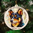 thumbnail image 3 of Dog Stained Glass Suncatcher Ornament – Holiday Ornament with Text for Loved Ones, Family & Friends, Christmas 2025 Decoration, 3 of 6
