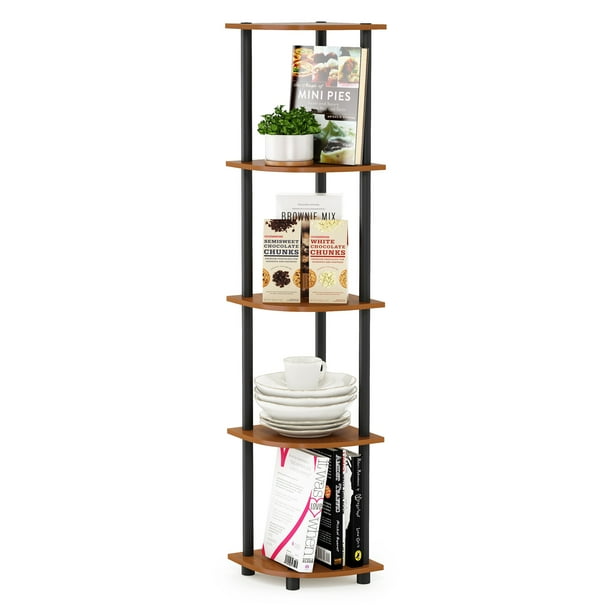 Furinno TurnNTube 5 Tier Corner Display Rack Multipurpose Shelving
