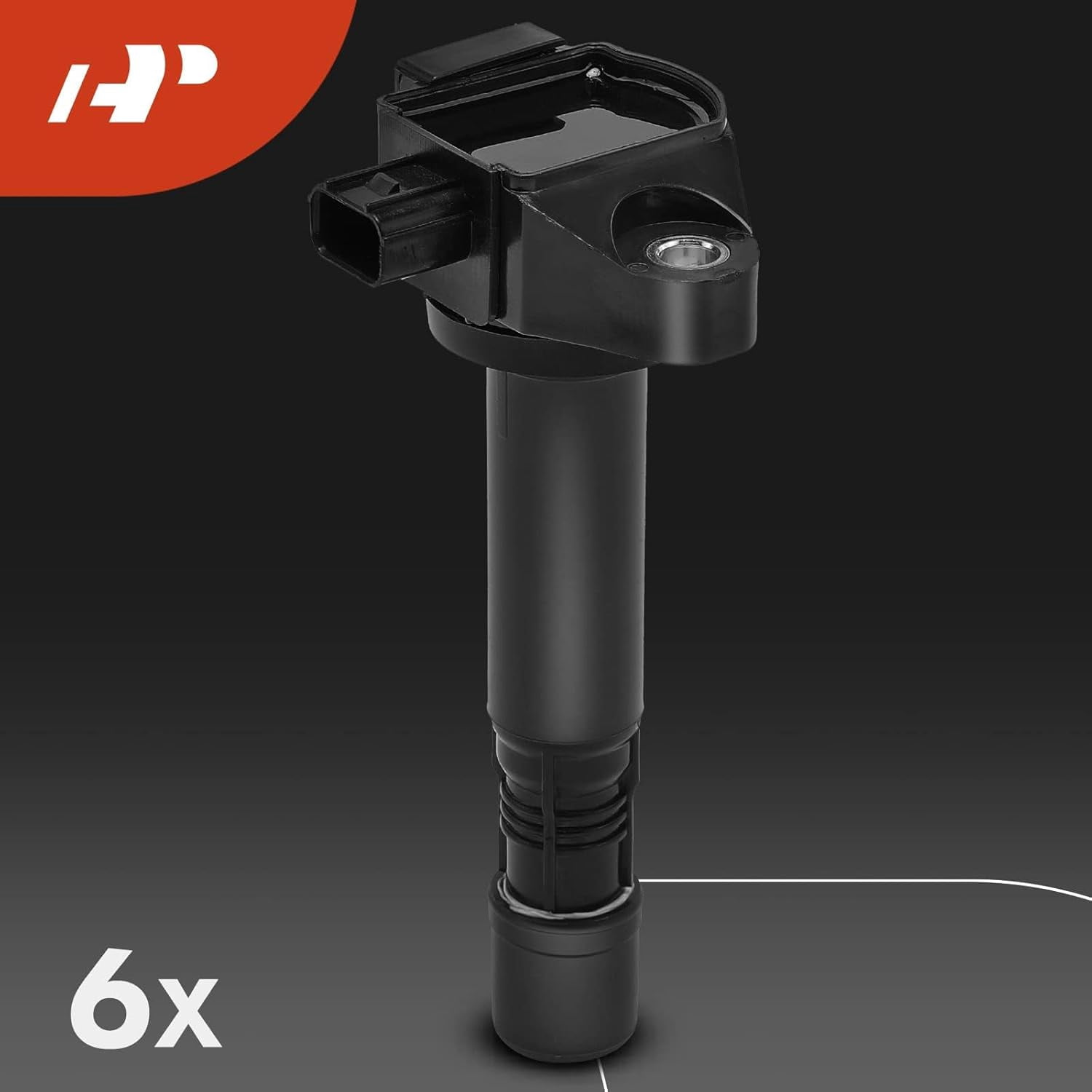 A-Premium Set of 6 Ignition Coil Pack and Iridium Spark Plugs Compatible with Honda Accord 2013-2017, Pilot 2016-2019, Odyssey 2018-2019, Ridgeline 2017-2019, Crosstour & Acura RDX, TLX, RLX