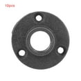 thumbnail image 2 of Floor Flange, Threaded Flange, Black Colour Durable 10 Pcs/Set For Industrial Supplies Industrial Hardware, 2 of 8