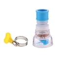 thumbnail image 3 of Kitchen Adjustable Faucet Aerator Shower Head Sprayer 3 Modes Bendable Splash Proof Water Tap Diffuser Water-saving Nozzle 1-layer Stone Blue, 3 of 6
