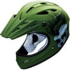 XGames Full Throttle Youth Helmet - Green Skull