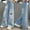 C-Light Blue302, variant on JIAYUE Boys Girls Pants Solid Color Wide Leg Girlfriend Mid Waist Sweatpants For Kids Cool Weather Comfy Outdoor Clothes