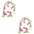 thumbnail image 1 of Yuarrent Flores artificiales de glicina para decoración de bodas, flores artificiales de ABS fáciles de limpiar para decoración de fiestas, Verde Alambre de hierro 2Conjunto, 1 of 6