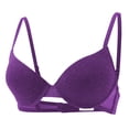 thumbnail image 2 of Women's Smoothing T-Shirt Bra Triangle Bra Purple XXL, 2 of 9