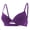 Purple, variant on Women's Inbarely Triangle Bralette Comfy Seanless Unlined Racerback Bras Plunge Sleeping Nursing Breastfeeding Bras Blue XXL
