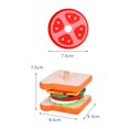 thumbnail image 5 of Juguetes duraderos de comida rápida con forma de hamburguesa/sándwich para niños pequeños (sándwich), 5 of 5