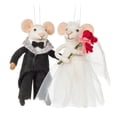 thumbnail image 2 of Ratón Ornament Abbott Collection Bride con ramo de flores, 12 cm, color blanco, 2 of 2