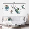 thumbnail image 4 of Designart "Colorful Deepsea Jellyfish III" Animal Fish Metal Wall Art Set of 5 Piece, 4 of 5